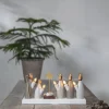 Adventsljusstake 'Krubba' - Vit