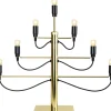 Adventsljusstake 'Milano' - Svart/Guld