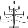 Adventsljusstake 'Milano' - Svart/Silver
