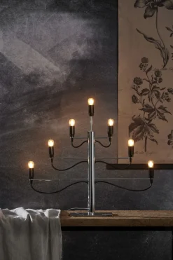 Adventsljusstake 'Milano' - Svart/Silver