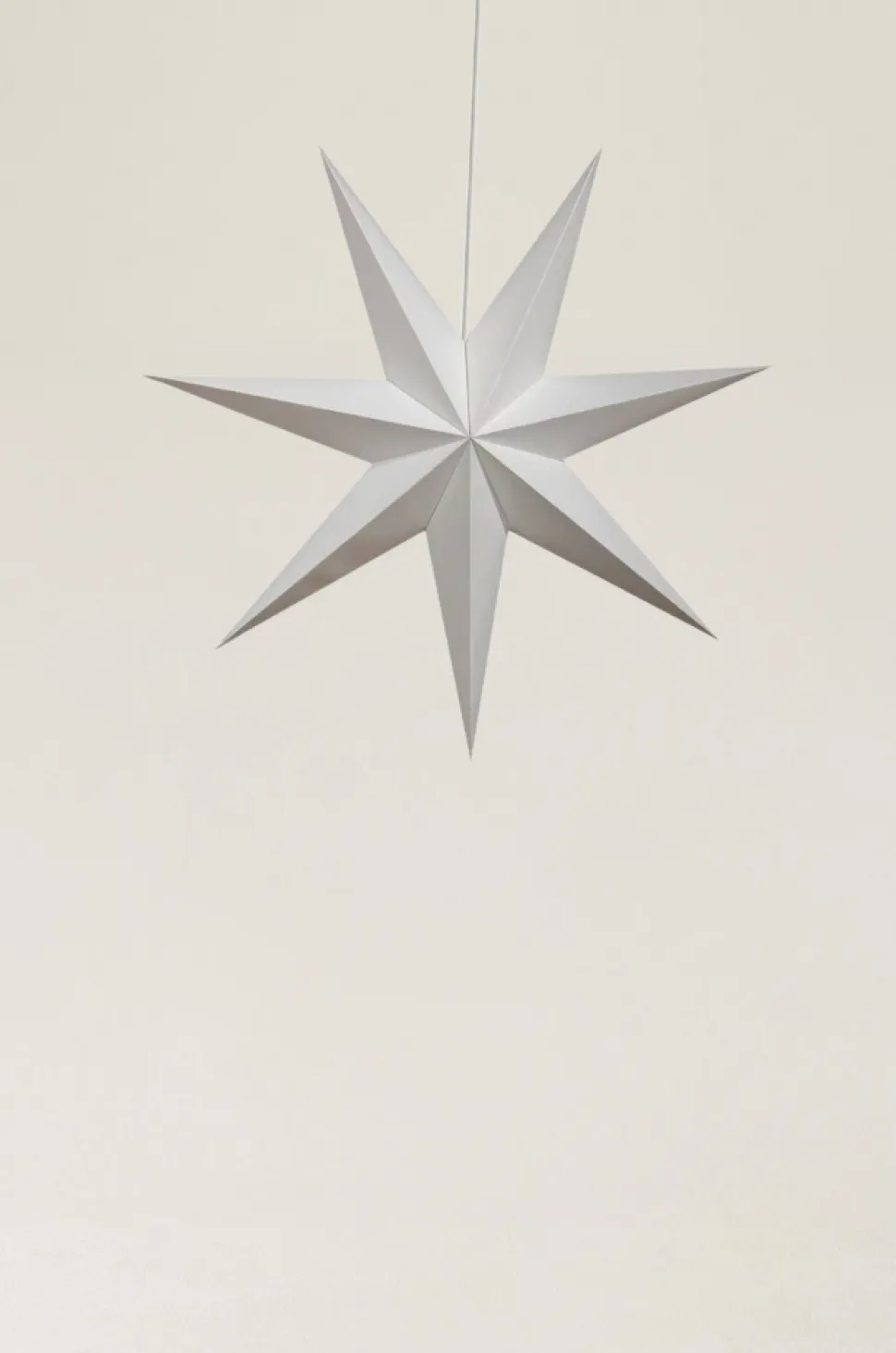 Adventsstjärna 'Sally' 80cm - Vit
