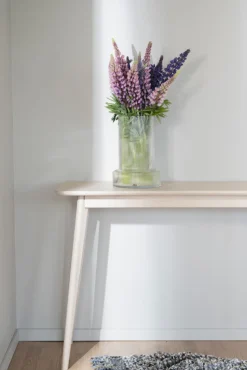 Avlastningsbord 'Yumi' 120x40cm - Vitpigmenterad ek
