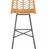 Barstol 'Cane' - Natur/Svart