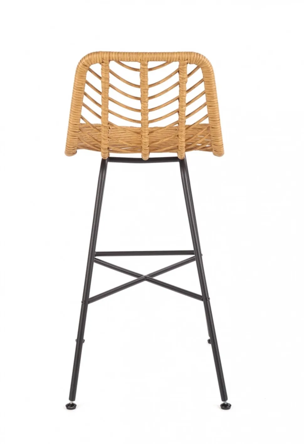 Barstol 'Cane' - Natur/Svart
