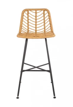 Barstol 'Cane' - Natur/Svart