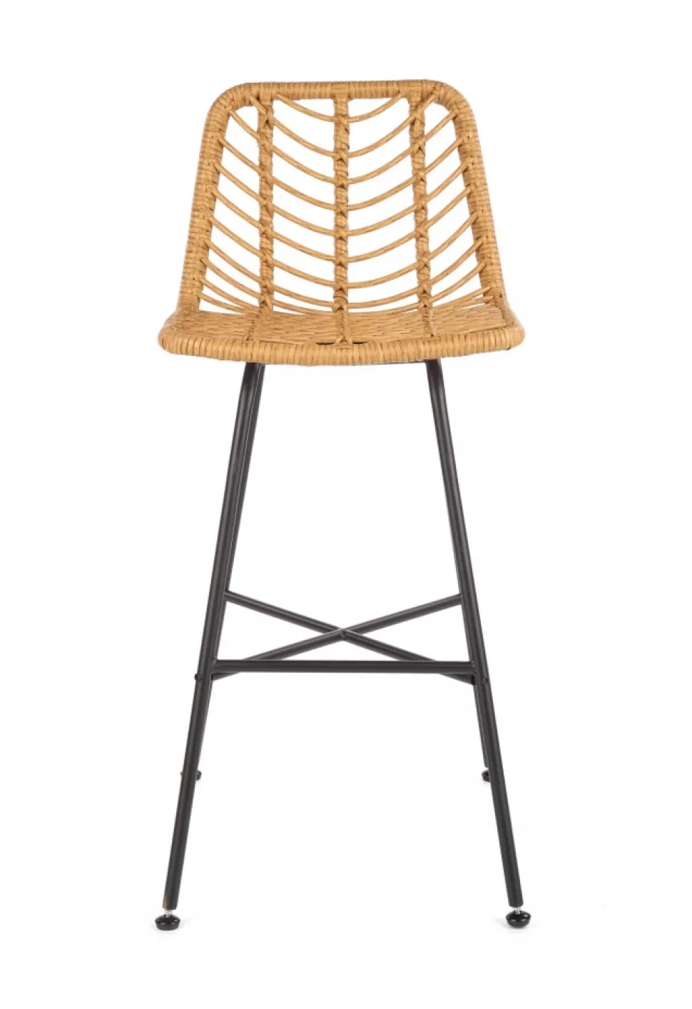 Barstol 'Cane' - Natur/Svart