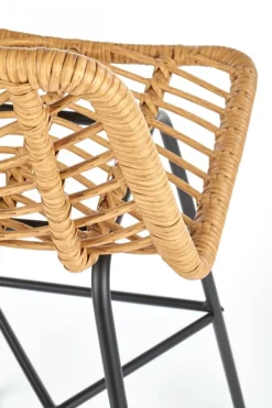 Barstol 'Cane' - Natur/Svart