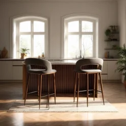 Barstol 'Vestby' - Grå/brun
