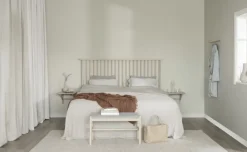 Bänk 'Milford' - Vitpigmenterad/Grå