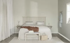 Bänk 'Milford' - Vitpigmenterad/Grå