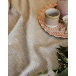 Bordsduk 'Sabina' D200 - Beige