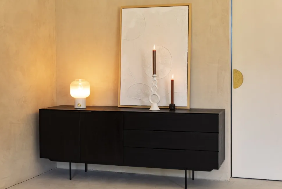 Bordslampa 'Moody' - Vit