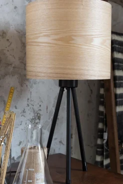 Bordslampa 'Woodland' - Svart/Natur