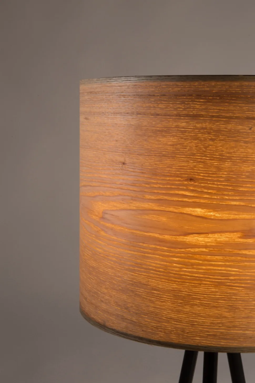 Bordslampa 'Woodland' - Svart/Natur