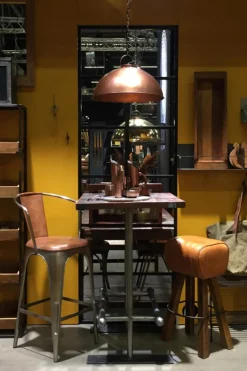Fabrikslampa vintage 'Thormann' - Koppar
