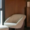 Fotpall 'Emilius' - Beige