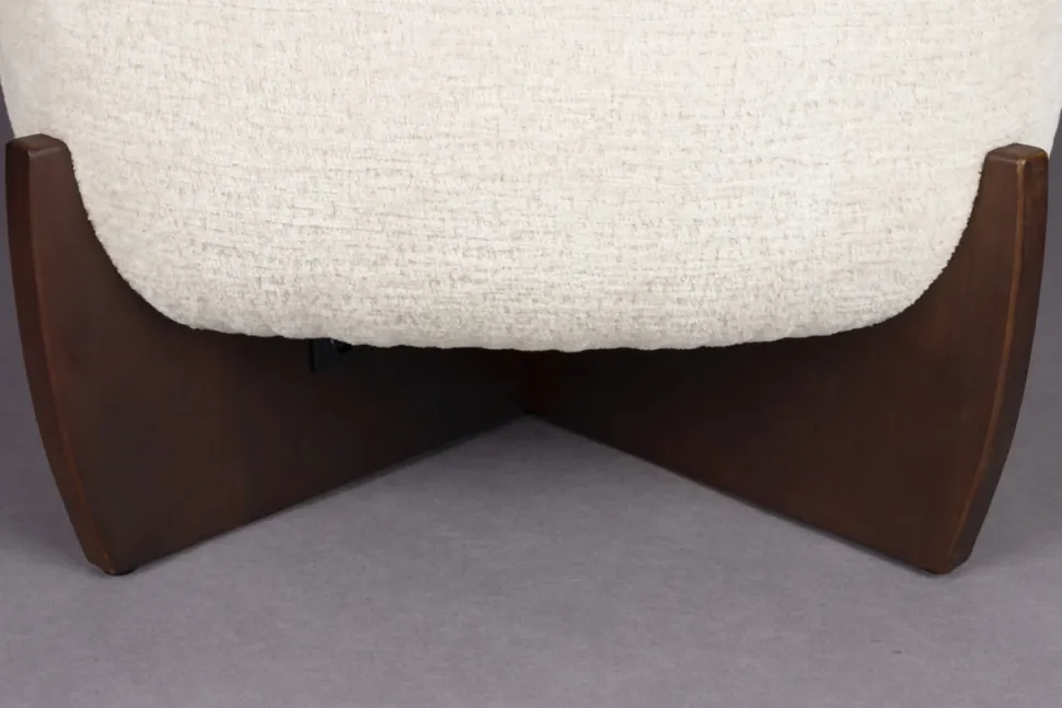 Fotpall 'Emilius' - Beige