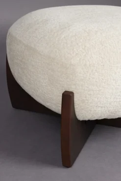 Fotpall 'Emilius' - Beige
