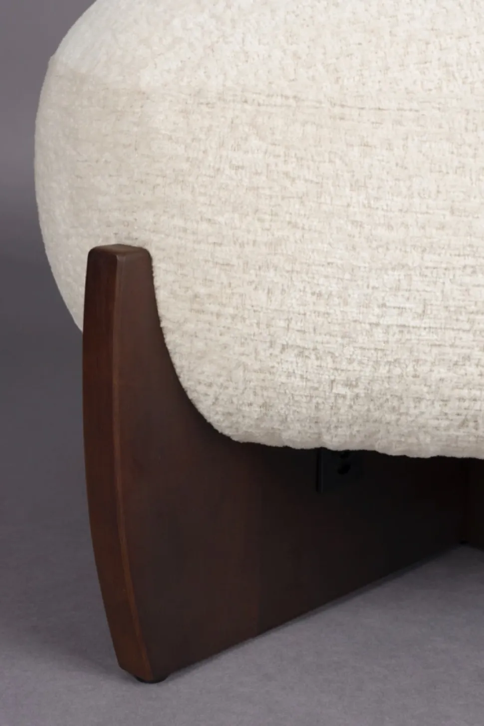 Fotpall 'Emilius' - Beige