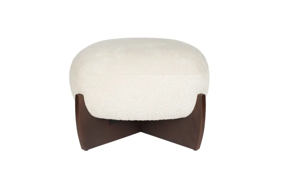 Fotpall 'Emilius' - Beige