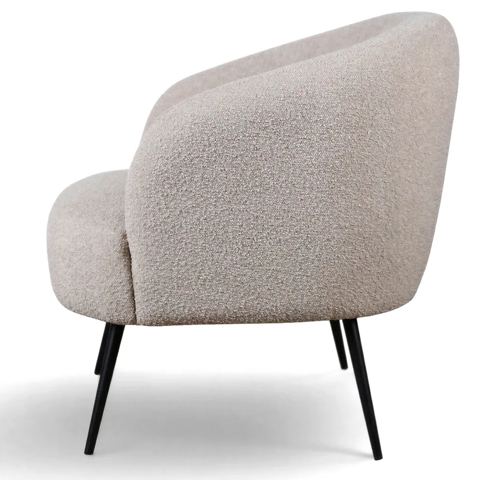 Fåtölj 'Capri' - Beige/Bouclé
