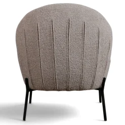 Fåtölj 'Gori' - Beige/Bouclé