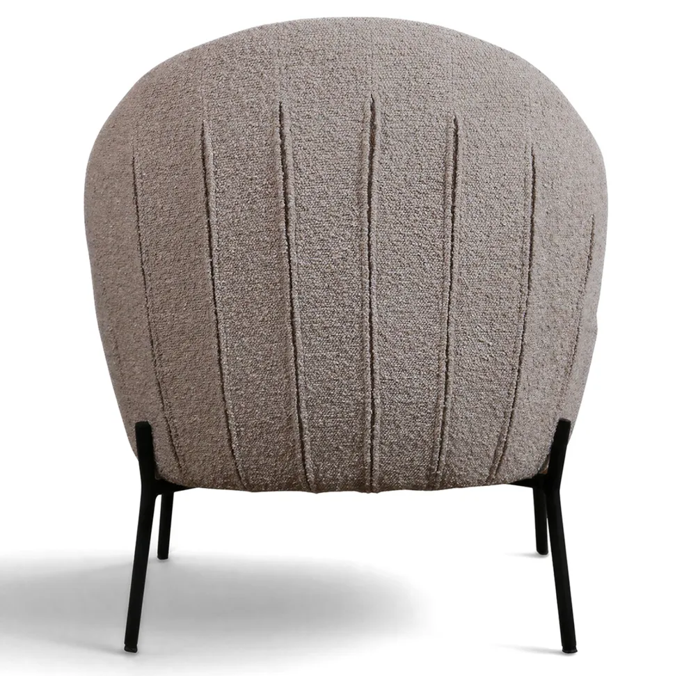 Fåtölj 'Gori' - Beige/Bouclé