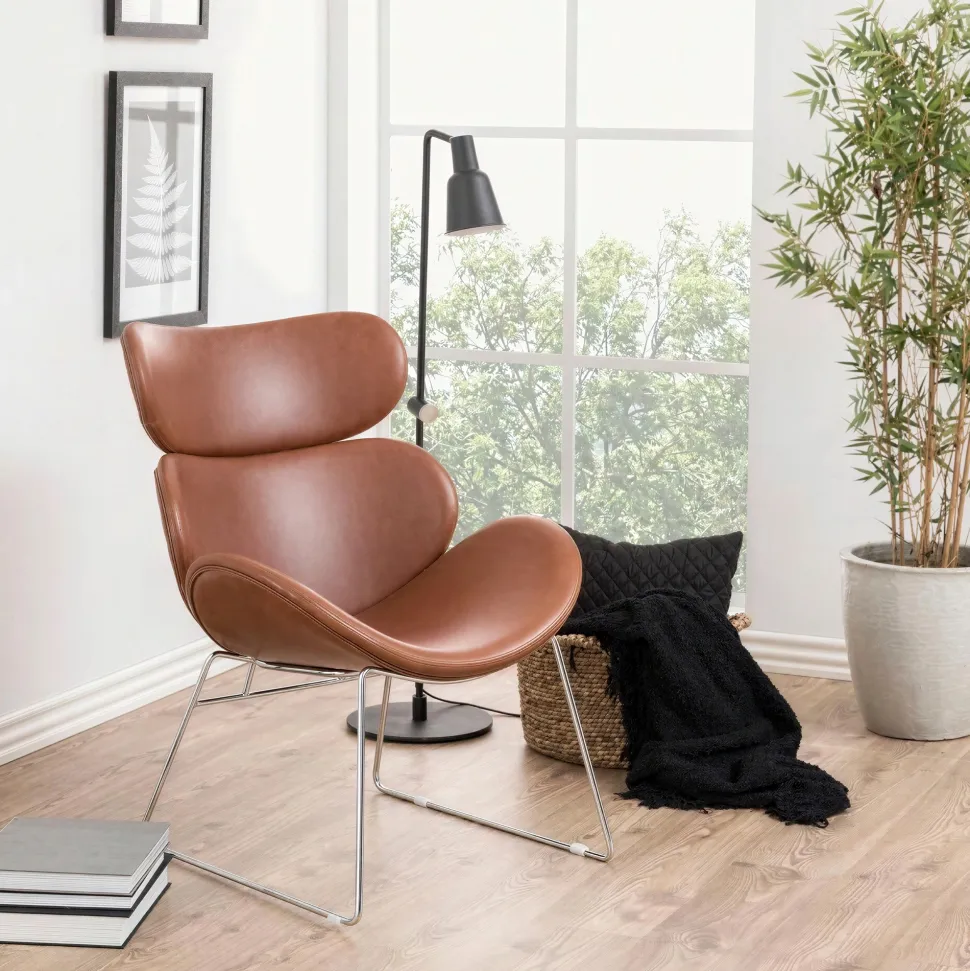 Fåtölj 'Hushum' 85cm - Brun