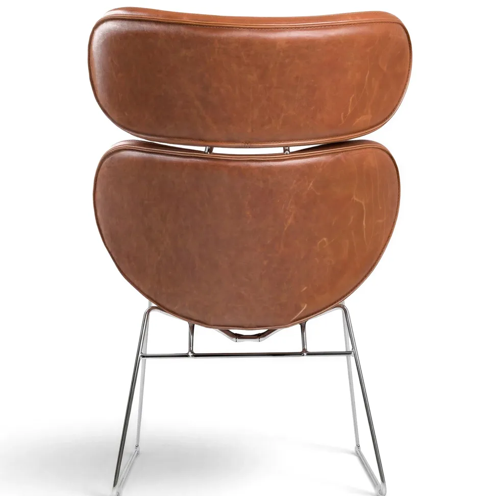 Fåtölj 'Hushum' 85cm - Brun
