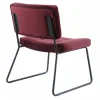 Fåtölj 'Kelly' - Burgundy/Sammet