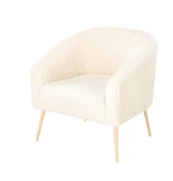 Fåtölj 'Lugnet' - Creme/Natur