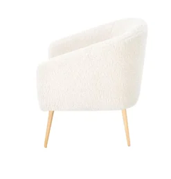 Fåtölj 'Lugnet' - Creme/Natur