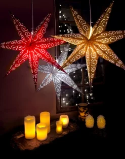 Julstjärna 'Antique' - Guld