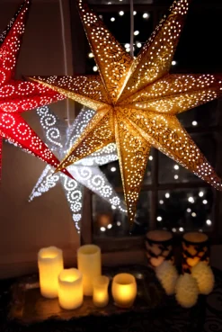 Julstjärna 'Antique' - Guld