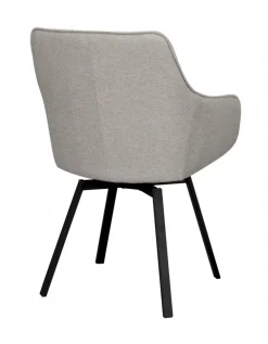Karmstol 'Alison' - Beige/svart