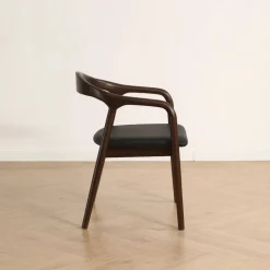 Karmstol 'Aspa' - Mörkbrun