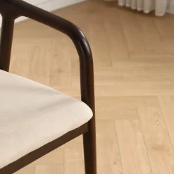Karmstol 'Aspa' - Mörkbrun/Beige