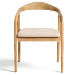 Karmstol 'Aspa' - Natur/beige