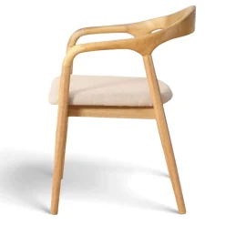 Karmstol 'Aspa' - Natur/beige