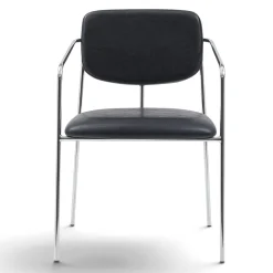 Karmstol 'Ebba' - Svart/Silver