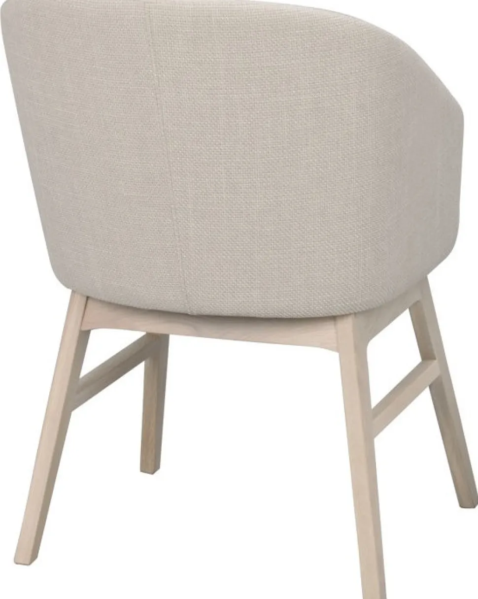 Karmstol 'Windham' - Beige/Vitpigmenterad