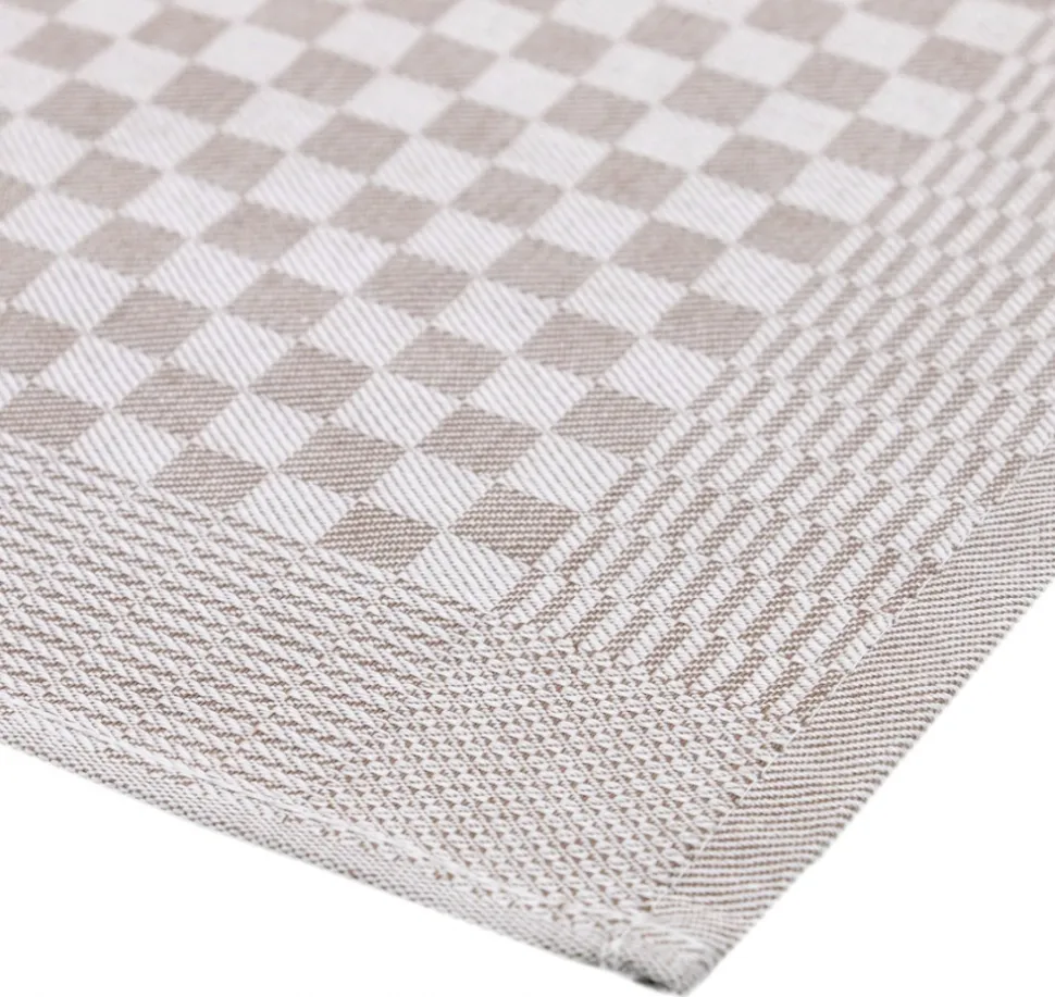 Kökshandduk 'Hanni' - Beige/Vit