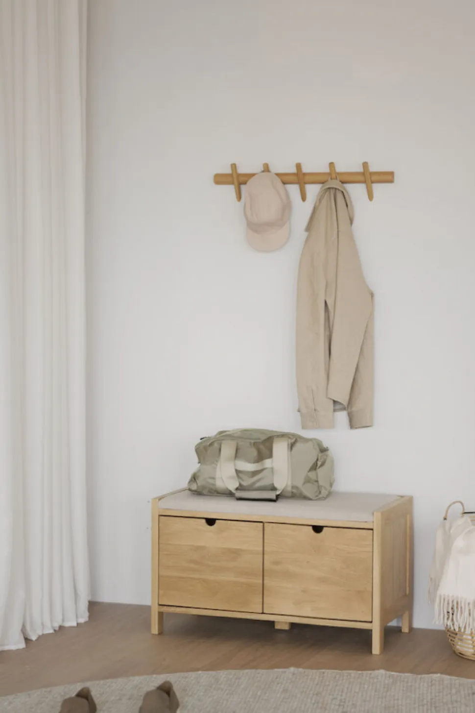 Kroklist 'Hillmond' 65cm - Ek