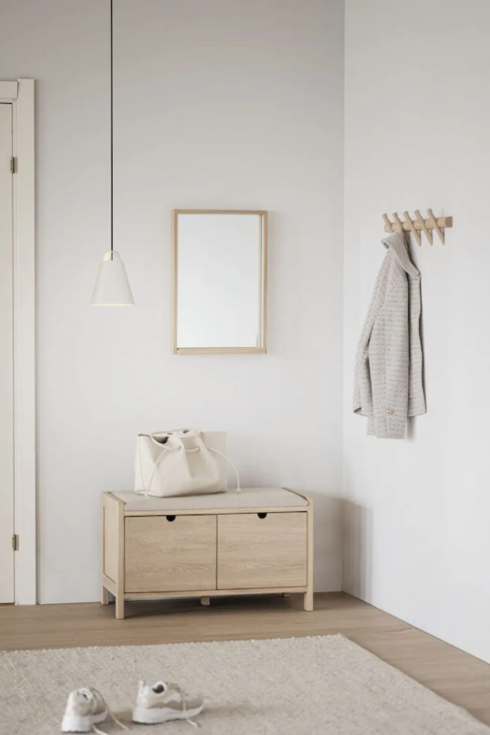 Kroklist 'Hillmond' 65cm - Ljus ek