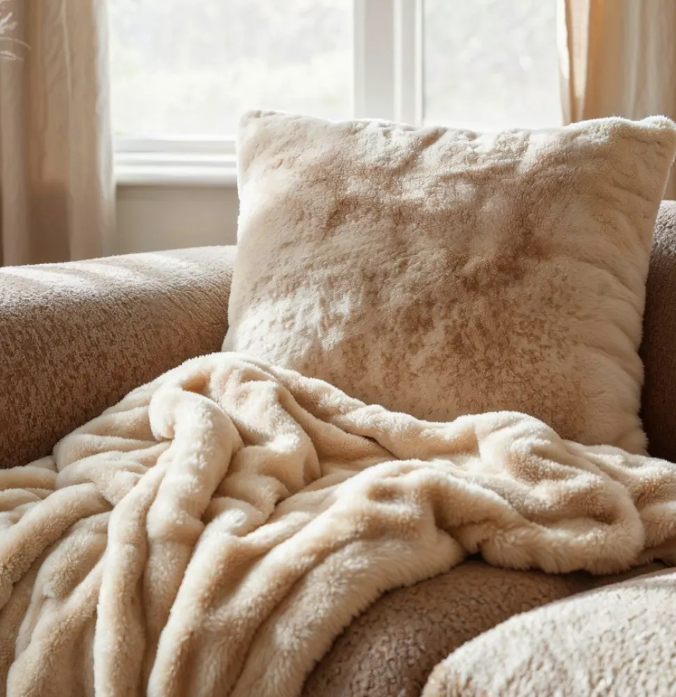 Kuddfodral 'Aranga Bubble' 45x45cm - Beige