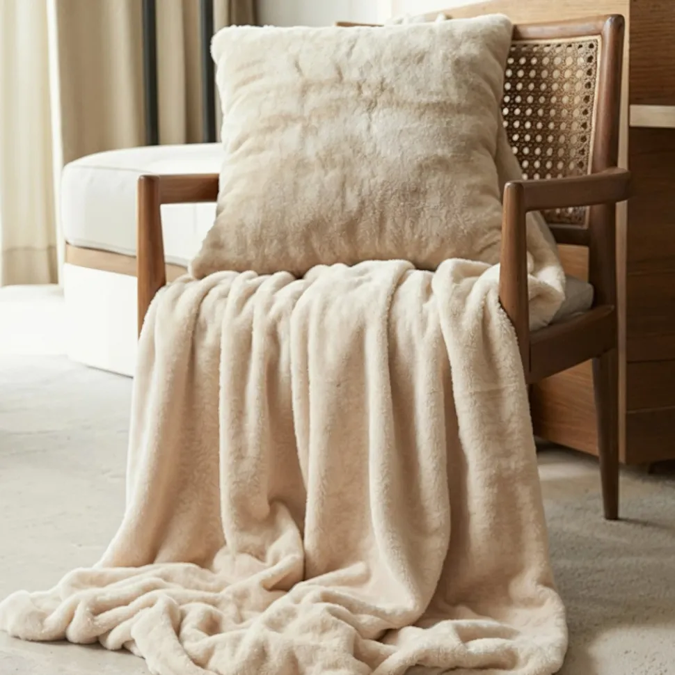 Kuddfodral 'Aranga Super Soft' 45x45cm - Beige