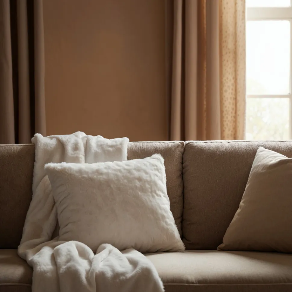 Kuddfodral 'Aranga Super Soft' 45x45cm - Vit