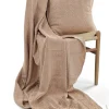 Kuddfodral 'Denisa Fishbone' 45x45cm - Brun/vit