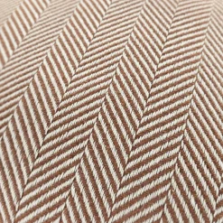 Kuddfodral 'Denisa Fishbone' 45x45cm - Brun/vit