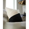 Kuddfodral 'Teddy' 45x45 - Svart/Vit